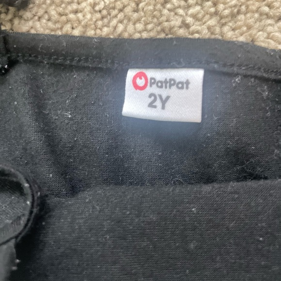 PatPat Black and White Sundress Sleeveless Spaghetti Strap - Picture 3 of 4